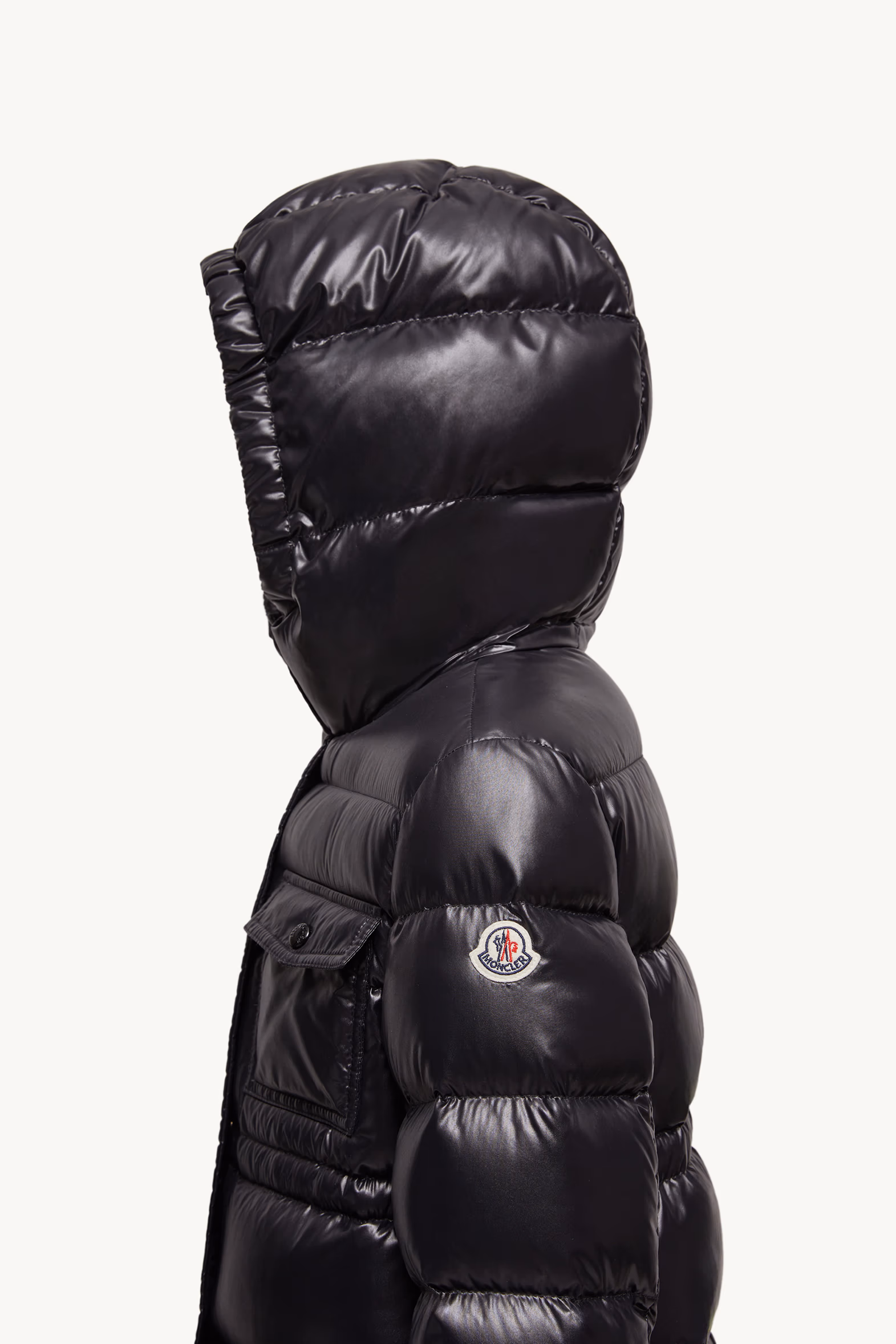 Dacca Hooded Down Jacket Girl Black Moncler 3